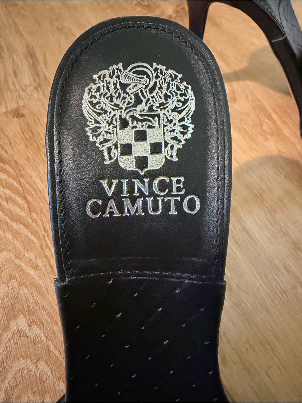 Vince Camuto Black Leather Brelanie Woven Mule - Picture 5 of 8